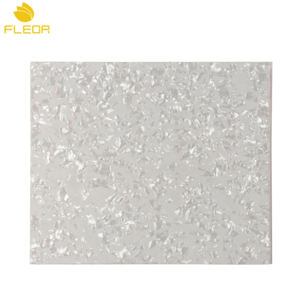 FLEOR Celluloid White Pearl Acoustic Guitar Pickguard Material Blank Sheet Self-adhesive Acoustic Guitar Accessory 20*17.5cm
FLEOR Celluloid White Pearl Acoustic Guitar Pickguard Material Blank Sheet Self-adhesive Acoustic Guitar Accessory 20*17.5cm