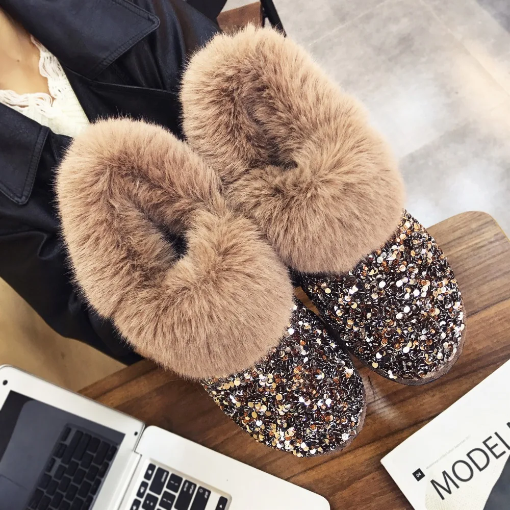 Women Winter Warm Boots Antiskid Outsole Lady Snow Boots Shiny Brand Fashion Style Easy Wear Hairy Ankle Boots Plus
Women Winter Warm Boots Antiskid Outsole Lady Snow Boots Shiny Brand Fashion Style Easy Wear Hairy Ankle Boots Plus