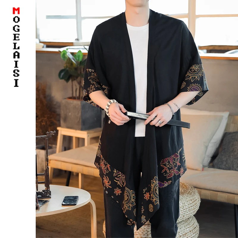 New fashion linen shirt men Japan style long printing shirts for man cotton flax open stitch tops camisa masculina A036-FY04
New fashion linen shirt men Japan style long printing shirts for man cotton flax open stitch tops camisa masculina A036-FY04