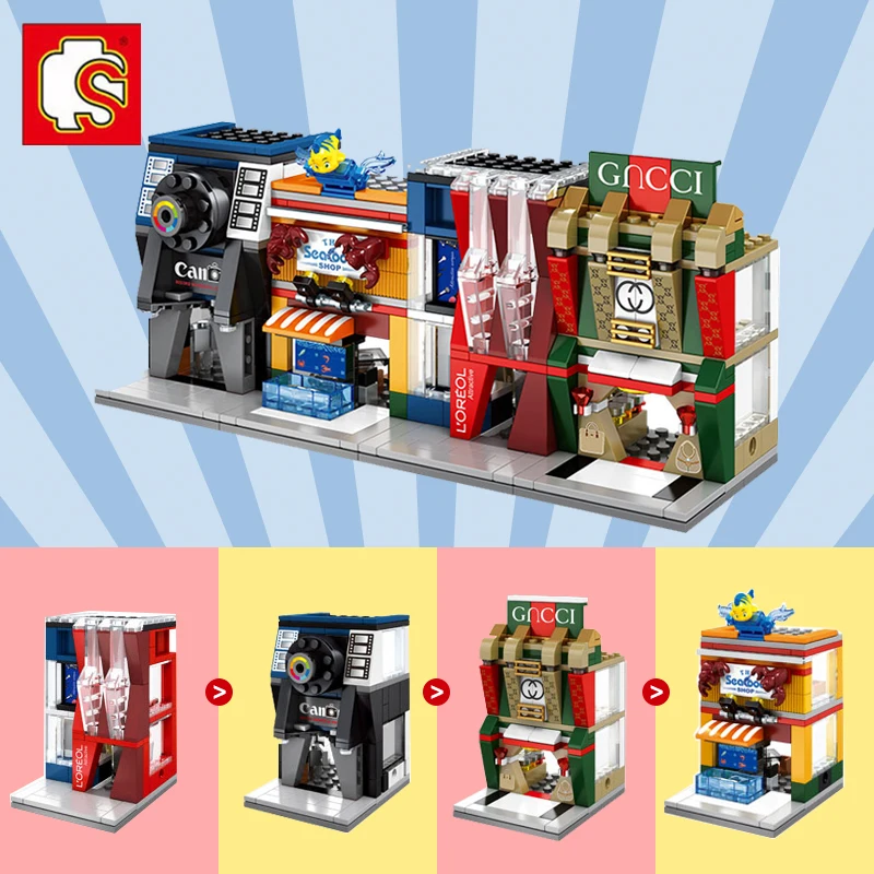 Sembo Technic Mini Street View Shop Compatible Leging City Building Blocks Bricks 3D Model Educational Toys Birthdays Diy Gift
Sembo Technic Mini Street View Shop Compatible Leging City Building Blocks Bricks 3D Model Educational Toys Birthdays Diy Gift