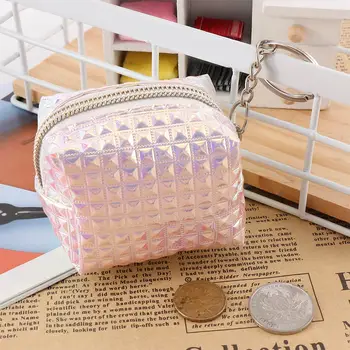 Women Girls Holographic Laser Plaid Change Purse PU Leather Zipper Small Bag Coin Purse Mini Pencil Case Toiletry Key Case
Women Girls Holographic Laser Plaid Change Purse PU Leather Zipper Small Bag Coin Purse Mini Pencil Case Toiletry Key Case
