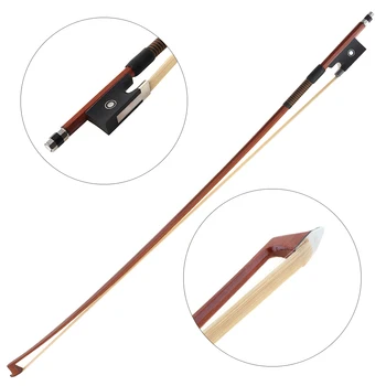 1/4 Double Professional Brazilwood Bow Rod Fisheye Ebony Horsetail Violin Octagonal Bow Violin Accessories
1/4 Double Professional Brazilwood Bow Rod Fisheye Ebony Horsetail Violin Octagonal Bow Violin Accessories