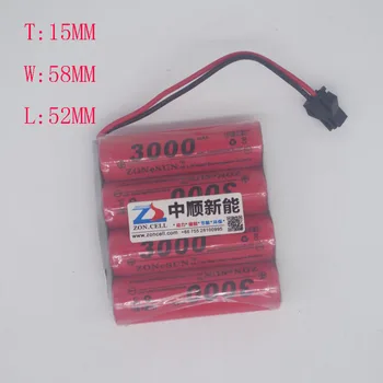 4.8V ni-MH Battery Group remote control vehicle and boat toy model transmitter Steering Machine Battery 3000mAh Receiver
4.8V ni-MH Battery Group remote control vehicle and boat toy model transmitter Steering Machine Battery 3000mAh Receiver