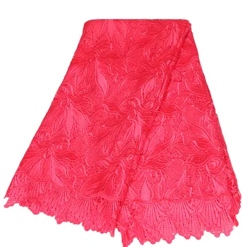 Pink African Lace Fabrics 5 yards Guipure Lace Fabric 2020 High Quality Nigerian Cord Lace Fabric For Wedding Dresses Hk21-1
Pink African Lace Fabrics 5 yards Guipure Lace Fabric 2020 High Quality Nigerian Cord Lace Fabric For Wedding Dresses Hk21-1