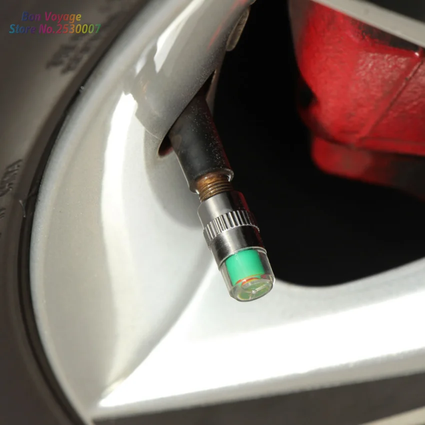 2.4bar Автомобильная Беспроводная Крышка давления в шинах визуальная крышка
