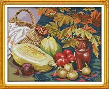 Fruits and Vegetables Still Life Canvas Cross Stitch Kits 100% Printed Embroidery DIY Handmade Needle work Wall Home Decor
Fruits and Vegetables Still Life Canvas Cross Stitch Kits 100% Printed Embroidery DIY Handmade Needle work Wall Home Decor