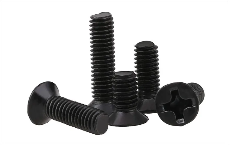 Black Countersunk Head Machine Screws