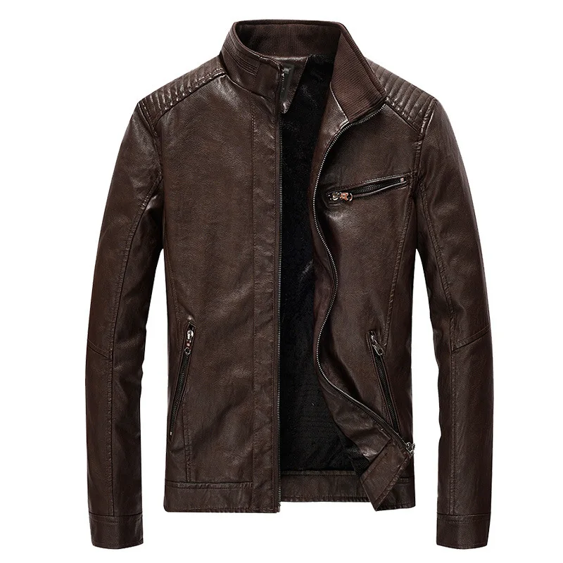 Faux Leather Jacket Men Leather Jacket Coat Fleece Thick Warm Winter Mens Leather Jacket Suede jaqueta de couro Plus Size M-5XL
Faux Leather Jacket Men Leather Jacket Coat Fleece Thick Warm Winter Mens Leather Jacket Suede jaqueta de couro Plus Size M-5XL