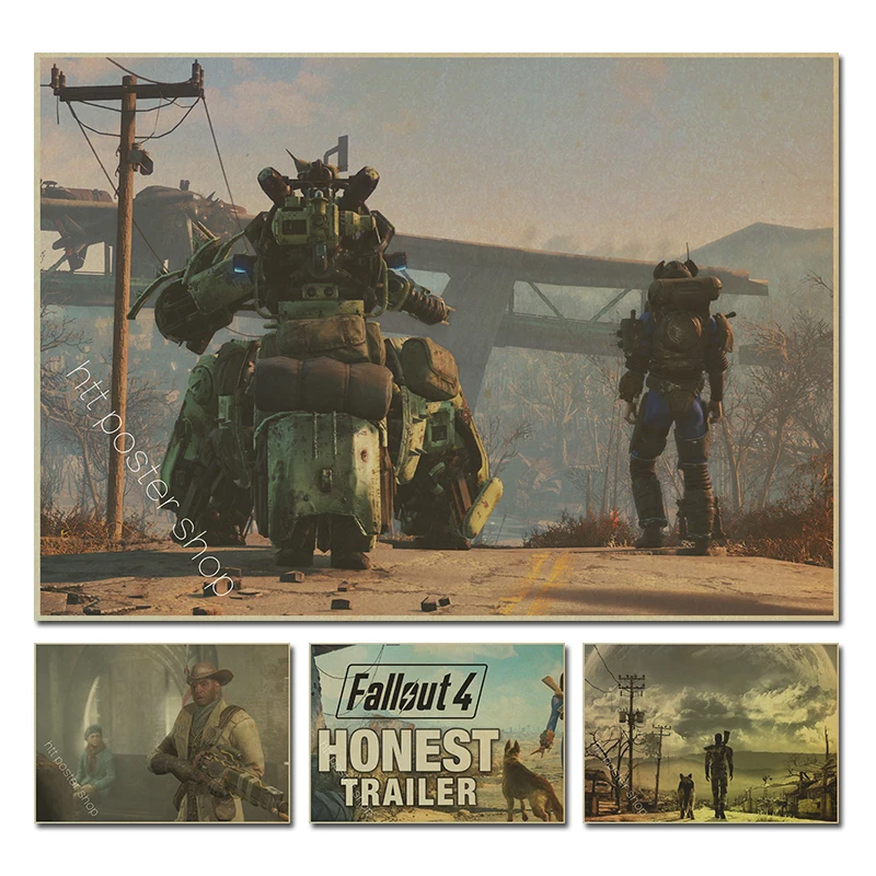 Fallout 4 Game vintage Poster Home Furnishing decoration Kraft paper Game Poster Drawing core home decor
Fallout 4 Game vintage Poster Home Furnishing decoration Kraft paper Game Poster Drawing core home decor
