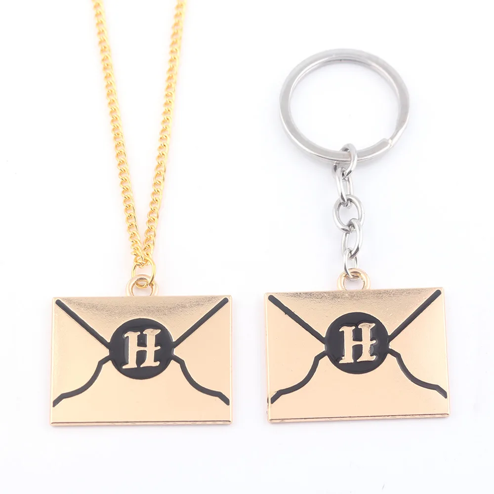 10 pcs/lot Harri Potter Hogwarts admission letter H metal envelope necklace keychain pendant toys gifts
10 pcs/lot Harri Potter Hogwarts admission letter H metal envelope necklace keychain pendant toys gifts