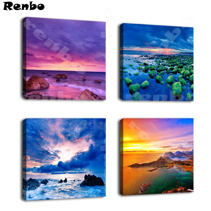 4PCS Full square drill Diamond embroidery sunset beach 5D DIY diamond Painting Seascape Cross Stitch Rhinestone Mosaic Kit A124
4PCS Full square drill Diamond embroidery sunset beach 5D DIY diamond Painting Seascape Cross Stitch Rhinestone Mosaic Kit A124