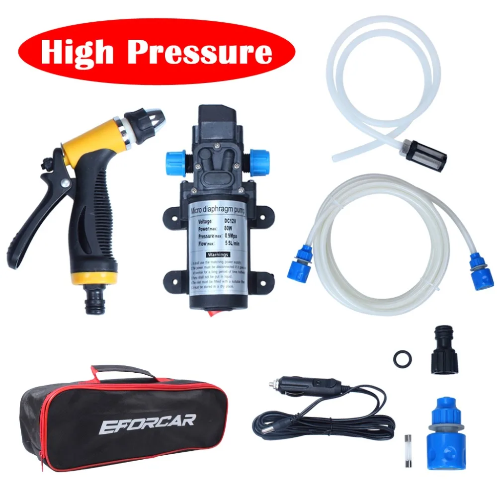 Electric High Pressure Car Wash Kit with Self-priming Water Pump Auto 12V 80W Washing Machine for Garden Plant Lawn Pet Floor 
Electric High Pressure Car Wash Kit with Self-priming Water Pump Auto 12V 80W Washing Machine for Garden Plant Lawn Pet Floor