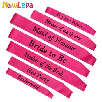 2016 Hot Sale Pink Women Sash Bride Bridesmaid Hen Bachelorette Party Wedding Decoration
2016 Hot Sale Pink Women Sash Bride Bridesmaid Hen Bachelorette Party Wedding Decoration