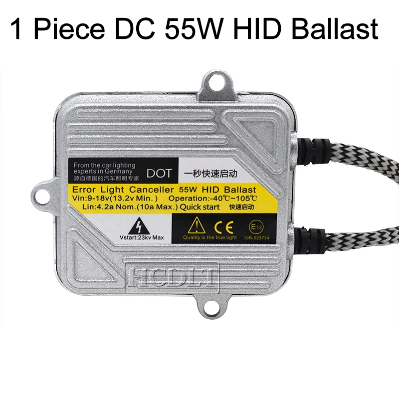 HCDLT 12V 55W DC HID Xenon Ballast For Car Headlight Kit Xenon H1 H7 H11 9005 9006 DC Block Ignition Digital Electronic Ballast (7)