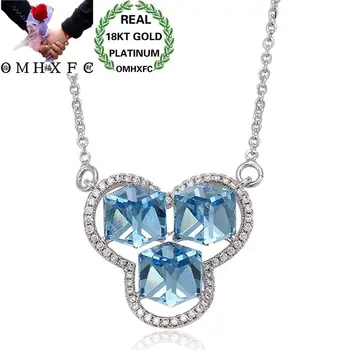 OMHXFC Wholesale European Fashion Woman Girl Party Birthday Wedding Gift Three AAA Zircon 18KT White Gold Pendant Necklace EX73
OMHXFC Wholesale European Fashion Woman Girl Party Birthday Wedding Gift Three AAA Zircon 18KT White Gold Pendant Necklace EX73