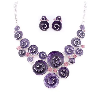 Top Quality Swirls Enamel necklaces Choker Necklaces and earrings set Fashion Jewellery set Wholesale A403
Top Quality Swirls Enamel necklaces Choker Necklaces and earrings set Fashion Jewellery set Wholesale A403