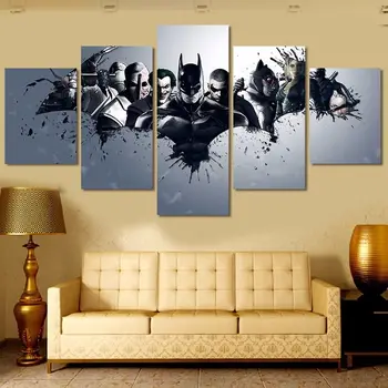 5 Panel Movie Batman And Villains Modern Painting Canvas Wall Art Home Decor
5 Panel Movie Batman And Villains Modern Painting Canvas Wall Art Home Decor