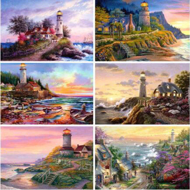 Diamond Painting Scenery Full Square Resin Drill Diamond Mosaic Lighthouse Picture of Rhinestones YY
Diamond Painting Scenery Full Square Resin Drill Diamond Mosaic Lighthouse Picture of Rhinestones YY