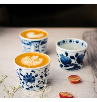 Japan blue dye and wind ceramic cups Japanese style latte coffee cup teacup blue and white porcelain Chinese Kung fu tea
Japan blue dye and wind ceramic cups Japanese style latte coffee cup teacup blue and white porcelain Chinese Kung fu tea