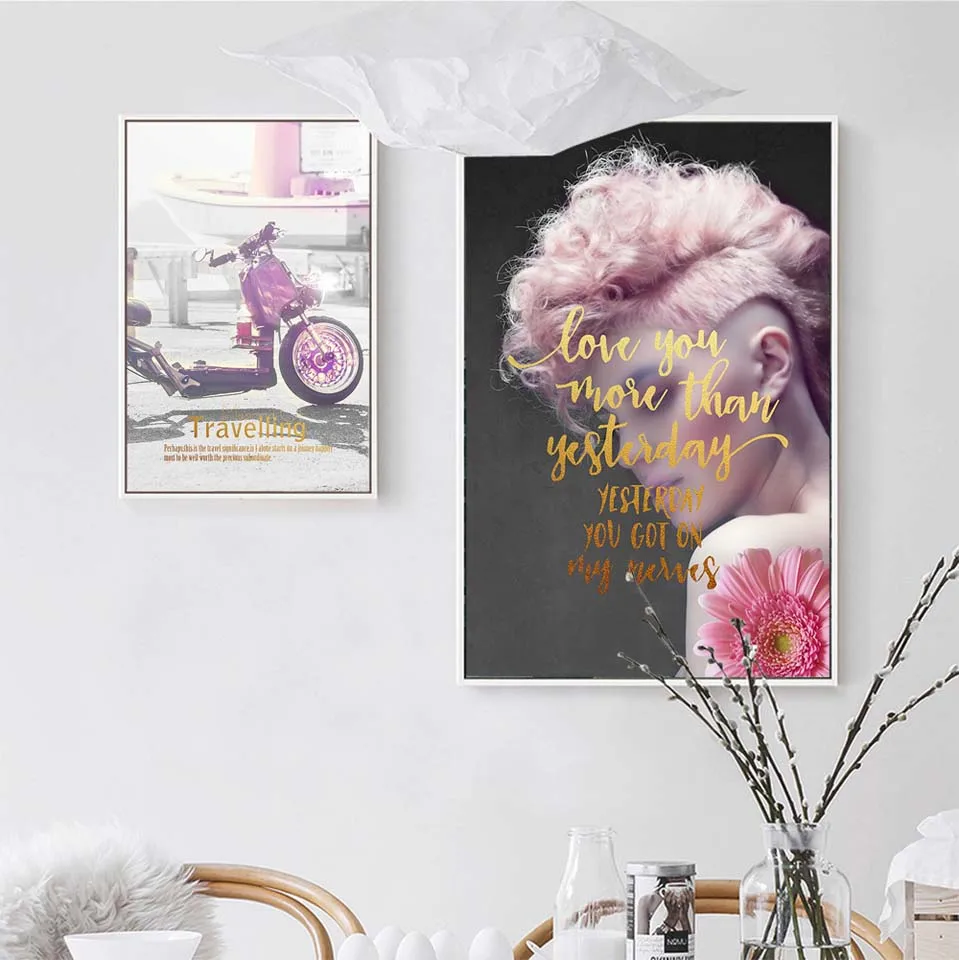 Nordic Home Decor Decoration Motivational Poster and Prints Life Quote Wall Art Canvas Painting Decorative Picture Pink fashion
Nordic Home Decor Decoration Motivational Poster and Prints Life Quote Wall Art Canvas Painting Decorative Picture Pink fashion
