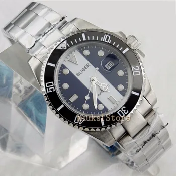 

40mm bliger Ceramic Bezel Luminous sapphire automatic Date Day mens watch Marque Luxe Ray Homme Analogique montre-bracelet