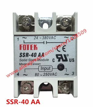 1 Piece Solid State Relay SSR AC Control AC SSR-40 AA 80-250V AC To 24-380V AC High Quality
1 Piece Solid State Relay SSR AC Control AC SSR-40 AA 80-250V AC To 24-380V AC High Quality