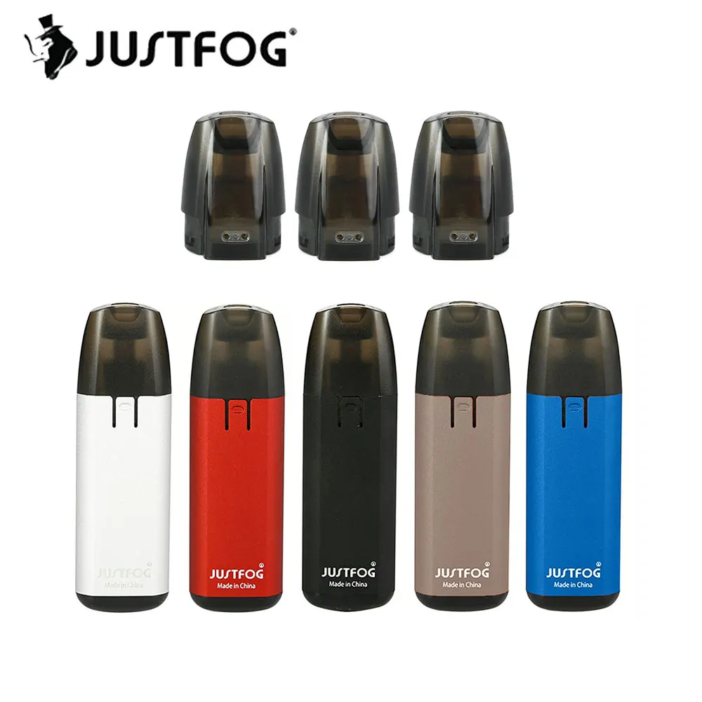 Original JUSTFOG MINIFIT Pod Vape Kit 370mAh Battery with 1.5ml Cartridge 1.6ohm Coil & Constant Voltage Output vs Justfog C601