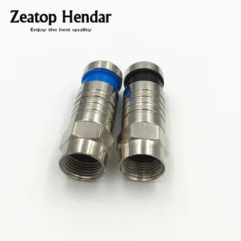 100Pcs Waterproof F Compression Connector for RF Coaxial RG6 Cable Adapter Compression Bags Wire Connector
100Pcs Waterproof F Compression Connector for RF Coaxial RG6 Cable Adapter Compression Bags Wire Connector