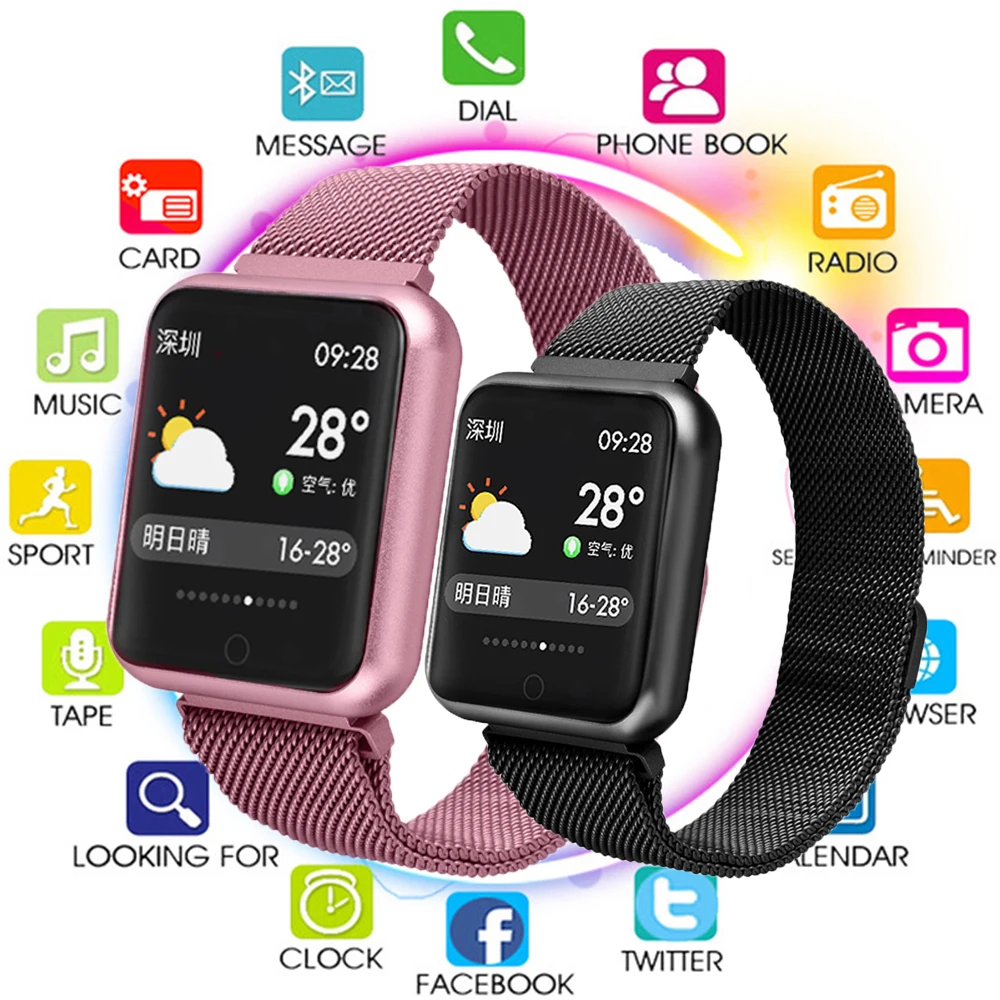 2019 New Sports IP68 Smart Watch P68 Fitness Bracelet Activity Tracker Heart Rate Monitor Blood Oxygen Pressure for IOS Android
2019 New Sports IP68 Smart Watch P68 Fitness Bracelet Activity Tracker Heart Rate Monitor Blood Oxygen Pressure for IOS Android