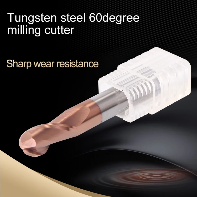 Cnc Tools Milling Cutter Sprial Bit Ball Nose End Mill Cutting HRC60 2 Flute Metal Alloy Carbide Ball Nose End Mill Cutter Tools
Cnc Tools Milling Cutter Sprial Bit Ball Nose End Mill Cutting HRC60 2 Flute Metal Alloy Carbide Ball Nose End Mill Cutter Tools
