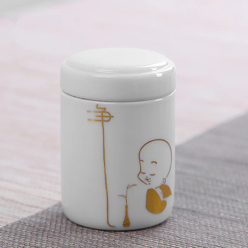 Mini-sized Portable Sealed Tea Pot White Ceramic Caddy Powder Storage Tank Dried Nuts Candy Jars Cereal Container Organizer Cans
Mini-sized Portable Sealed Tea Pot White Ceramic Caddy Powder Storage Tank Dried Nuts Candy Jars Cereal Container Organizer Cans