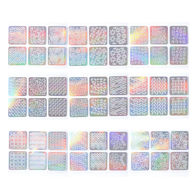 12 Sheets Hollow Stencil Sticker Nail Art Transfer Tips Template Stickers 669 
12 Sheets Hollow Stencil Sticker Nail Art Transfer Tips Template Stickers 669