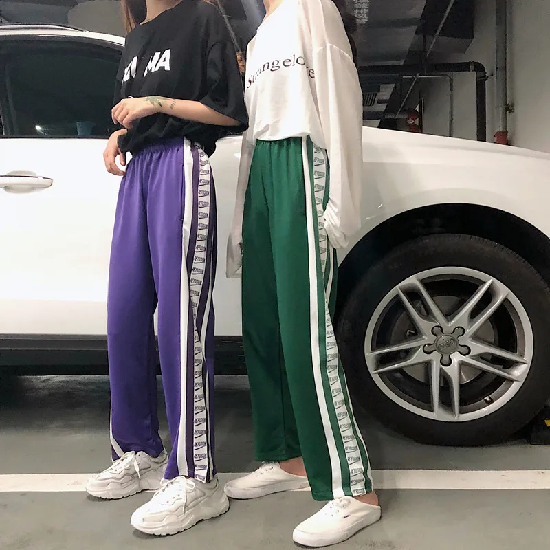 Women's Pants Korean Punk Harajuku Ulzzang Splicing Color Elastic Waist Straight Trousers Female Japan Kawaii Button For Women
Women's Pants Korean Punk Harajuku Ulzzang Splicing Color Elastic Waist Straight Trousers Female Japan Kawaii Button For Women