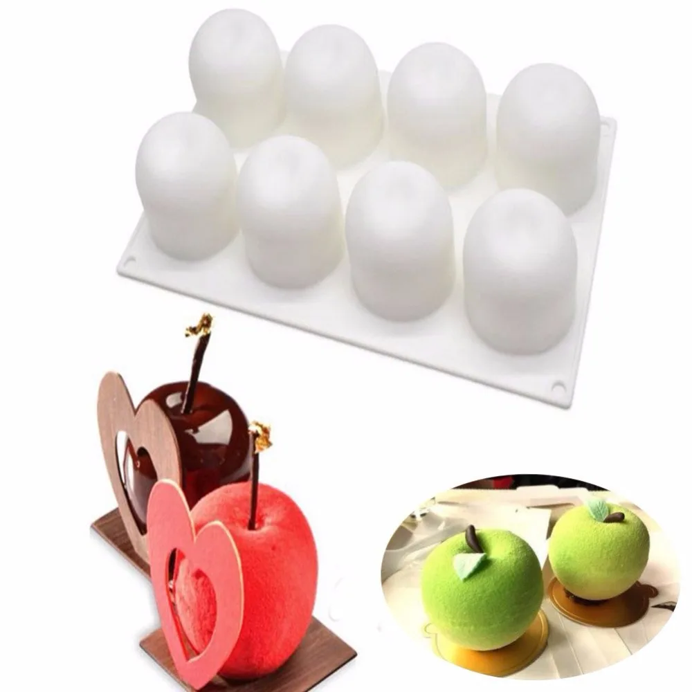3D Apple Shape Nonstick Silicone Cake Chocolate Fondant Mold,Christmas Eve Decorating Bakeware DIY Mousse French Dessert Tools
3D Apple Shape Nonstick Silicone Cake Chocolate Fondant Mold,Christmas Eve Decorating Bakeware DIY Mousse French Dessert Tools