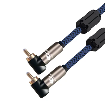 HIFI Audio Cable RCA to RCA for DVD Speaker Subwoofer Coaxial Cable Angle to Angle L RCA Male to Male OFC Braided 1M 2M 3M 5M
HIFI Audio Cable RCA to RCA for DVD Speaker Subwoofer Coaxial Cable Angle to Angle L RCA Male to Male OFC Braided 1M 2M 3M 5M