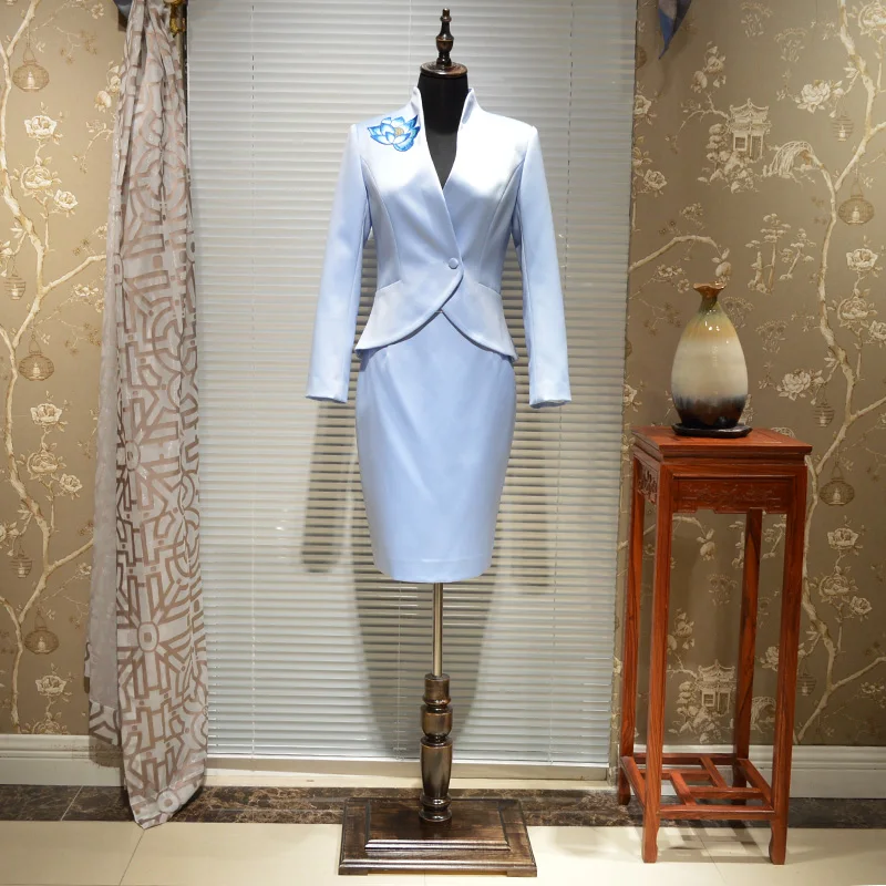 Spring Women 2018 New Designers High End Handmade Blazers Skirts Suit with Embroidery Single Button Office Lady Clothing
Spring Women 2018 New Designers High End Handmade Blazers Skirts Suit with Embroidery Single Button Office Lady Clothing