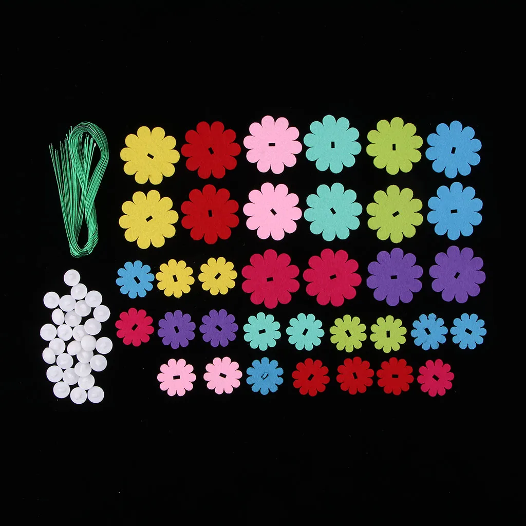 DIY Craft Iron Wire Button Felt Bouquet Kit Make 40 Flowers DIY Craft Iron Wire Button Felt Bouquet Kit Make 40 Flowers