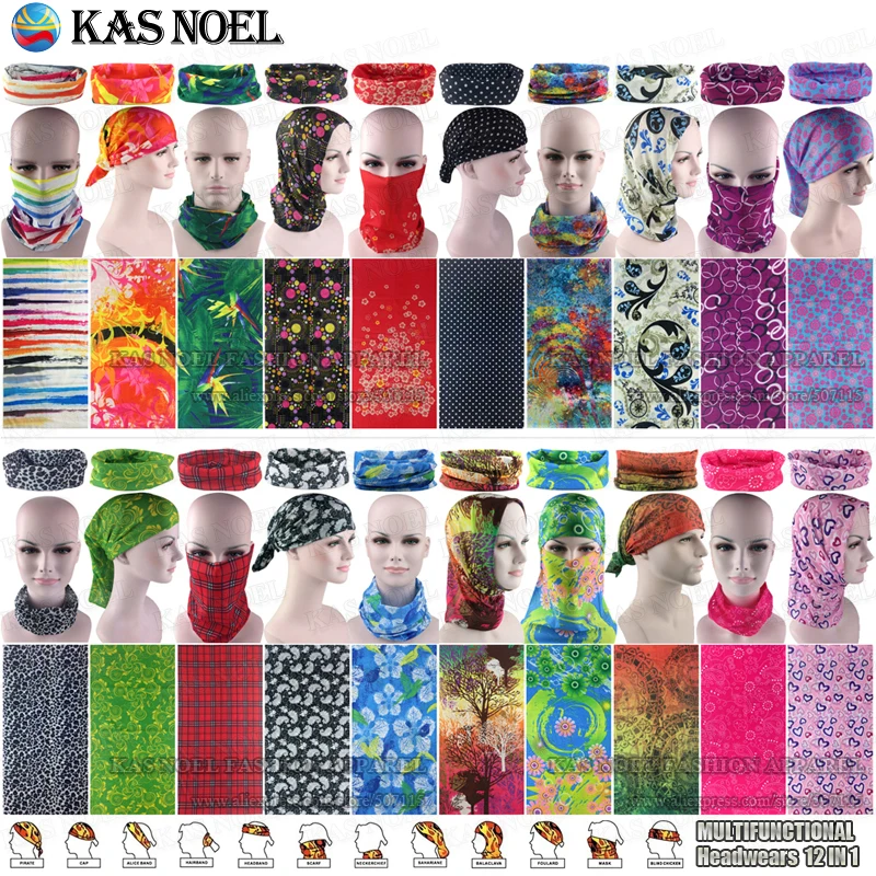Latest Fashion Various Women Outdoor Multifunctional Headband Balaclava Seamless Tubular Headwear Tube Scarf Cycling Bandana
Latest Fashion Various Women Outdoor Multifunctional Headband Balaclava Seamless Tubular Headwear Tube Scarf Cycling Bandana