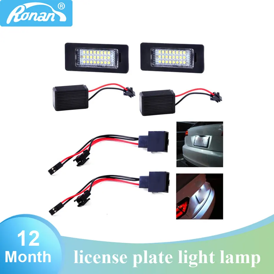 24SMD LED License Plate Lights for Audi A1/A4(B8) Allroad 2010~/A7/RS5 2d /TTRS/A6 C7 (Typ 4G) 2011~ /Q5 08-10/S5/A5/TT(07-10)
24SMD LED License Plate Lights for Audi A1/A4(B8) Allroad 2010~/A7/RS5 2d /TTRS/A6 C7 (Typ 4G) 2011~ /Q5 08-10/S5/A5/TT(07-10)