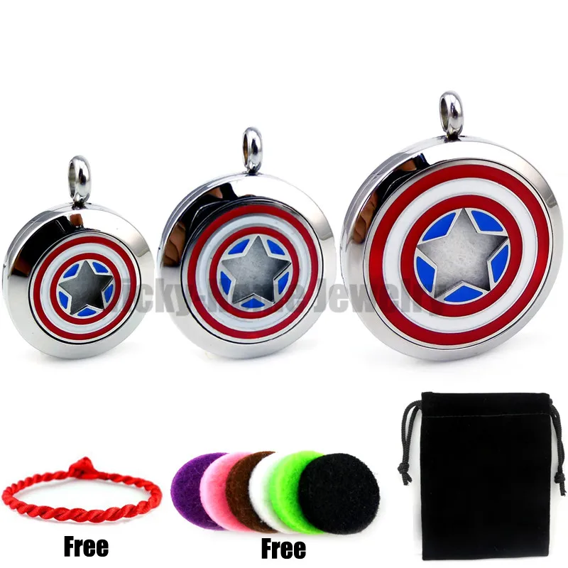 Round Silver Captain America Logo (30mm) Stainless Steel Essential Oils Diffuser Locket with Enamel Aroma Locket with Pads
Round Silver Captain America Logo (30mm) Stainless Steel Essential Oils Diffuser Locket with Enamel Aroma Locket with Pads