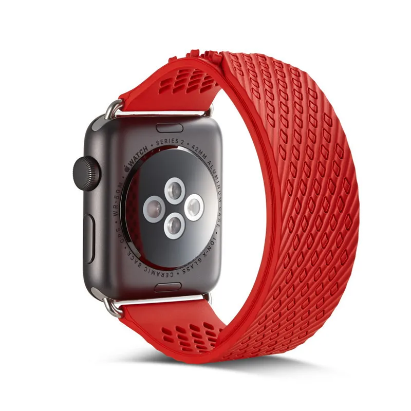 Мягкий силиконовый ремешок для часов Apple Watch 4 3 2 Iwatch 42 мм/38 мм Новый Простой