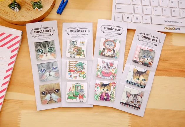Cute uncle cat Magnetic Bookmark Fashion DIY Cartoon Paper School Office Supply For Book Gift korean papelaria
Cute uncle cat Magnetic Bookmark Fashion DIY Cartoon Paper School Office Supply For Book Gift korean papelaria