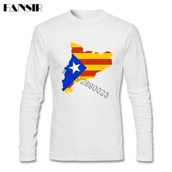 Classic Catalonia Map With Flag T-shirts Men Long Sleeve Natural Cotton O Neck Tops For Male
Classic Catalonia Map With Flag T-shirts Men Long Sleeve Natural Cotton O Neck Tops For Male