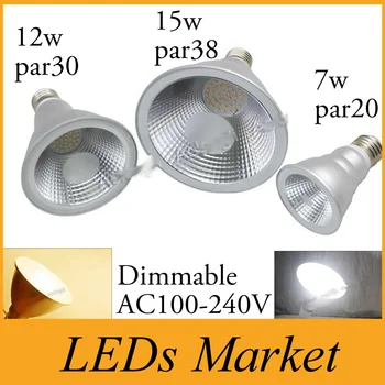 Dimmable cree E27 7W 12W 15W Par20 par30 par38 LED Lamp High Power LED Light Bulb LED Spotlight AC85V~265V CE UL
Dimmable cree E27 7W 12W 15W Par20 par30 par38 LED Lamp High Power LED Light Bulb LED Spotlight AC85V~265V CE UL