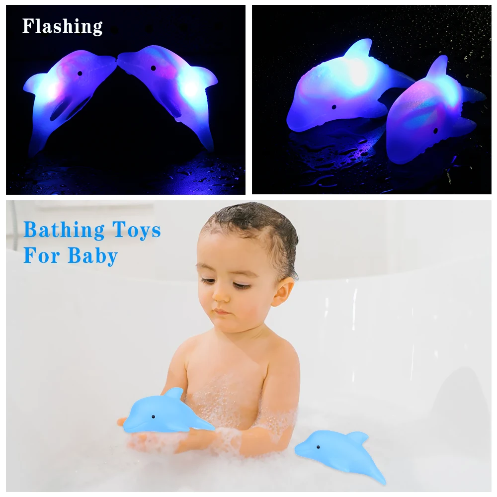 New Led Bath Toys Water Flashing Floating Dolphins Automatic For Children Bath Swimming Pool Summer Beach Play Baby Toys
New Led Bath Toys Water Flashing Floating Dolphins Automatic For Children Bath Swimming Pool Summer Beach Play Baby Toys