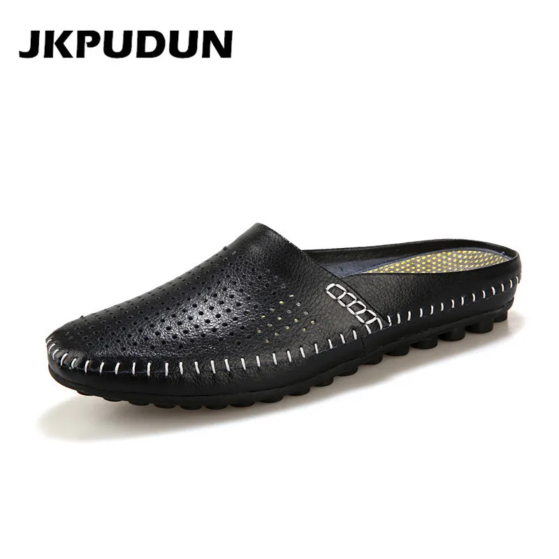 JKPUDUN Breathable Hollow Black Water Shoes Mens Half Loafers Genuine Leather Italian Summer Luxury Brand Slipon Men Espadrilles
JKPUDUN Breathable Hollow Black Water Shoes Mens Half Loafers Genuine Leather Italian Summer Luxury Brand Slipon Men Espadrilles