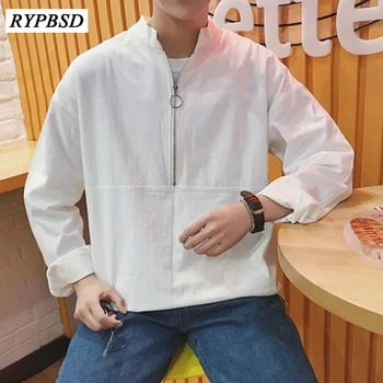7 Colors Oversized Shirt Men Mandarin Collar Long Sleeve Zipper Shirts Men Casual Shirts Korean Mens Shirt Autumn Coat
7 Colors Oversized Shirt Men Mandarin Collar Long Sleeve Zipper Shirts Men Casual Shirts Korean Mens Shirt Autumn Coat
