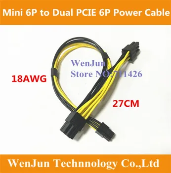 1PCS NEW Mac Pro mini 6pin to 6pin & 6pin PCI-e Dual Power Cable for Apple Mac Pro Video Card 27cm+10CM 18awg
1PCS NEW Mac Pro mini 6pin to 6pin & 6pin PCI-e Dual Power Cable for Apple Mac Pro Video Card 27cm+10CM 18awg