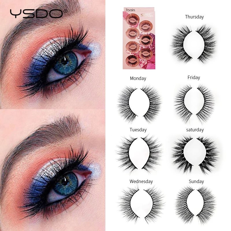 YSDO 7 pairs mink eyelashes natural false eyelashes fluffy lashes eyelash extension 3d mink lashes volume lashes cilios makeup
YSDO 7 pairs mink eyelashes natural false eyelashes fluffy lashes eyelash extension 3d mink lashes volume lashes cilios makeup
