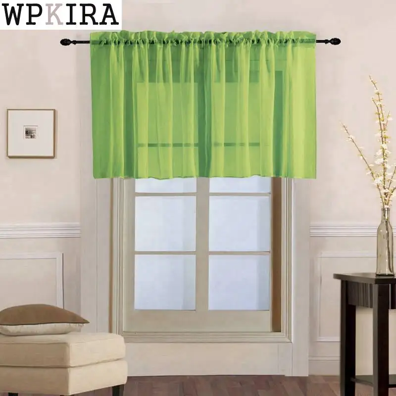 Window Voile Drapes Roman Tulle Kitchen Pure Color Simple Sheer Short Curtains Valance For bay Window Door Decoration 184&30
Window Voile Drapes Roman Tulle Kitchen Pure Color Simple Sheer Short Curtains Valance For bay Window Door Decoration 184&30